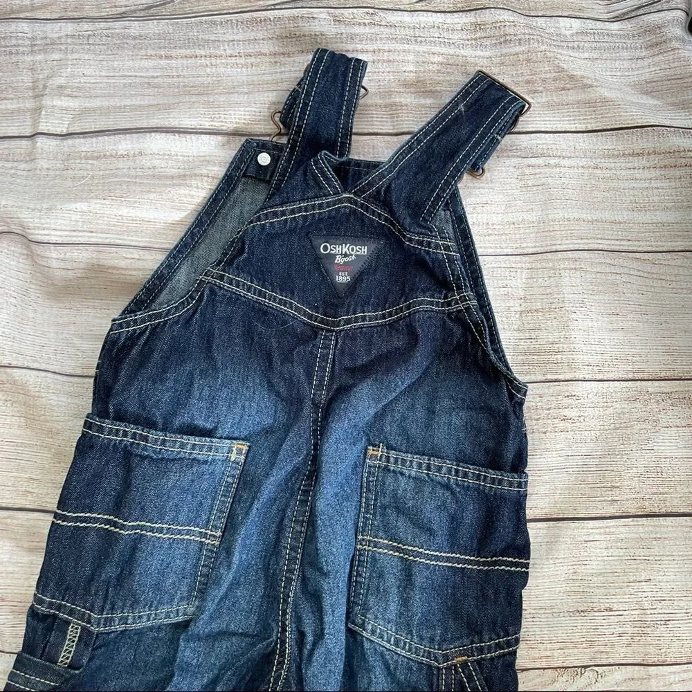 OshKosh‎ 90s Denim Overalls Blue Jean with Red Logo